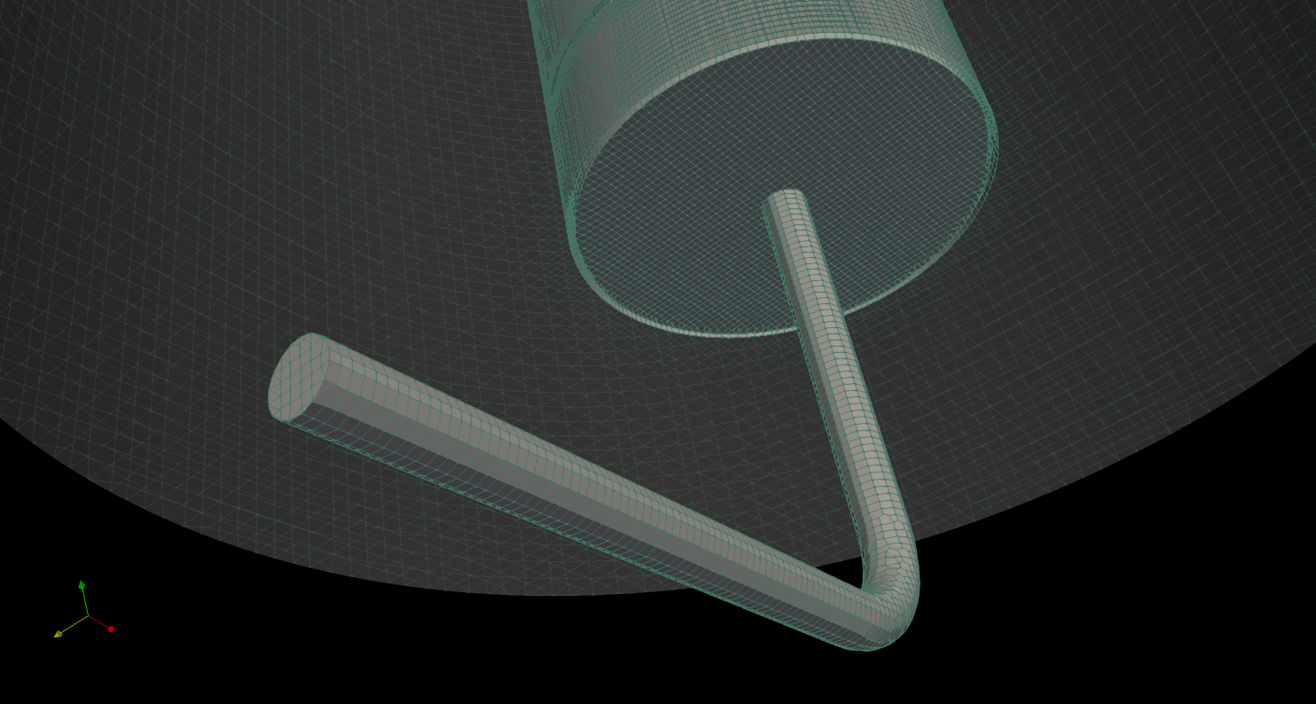 Image: Surface mesh of inner pipe