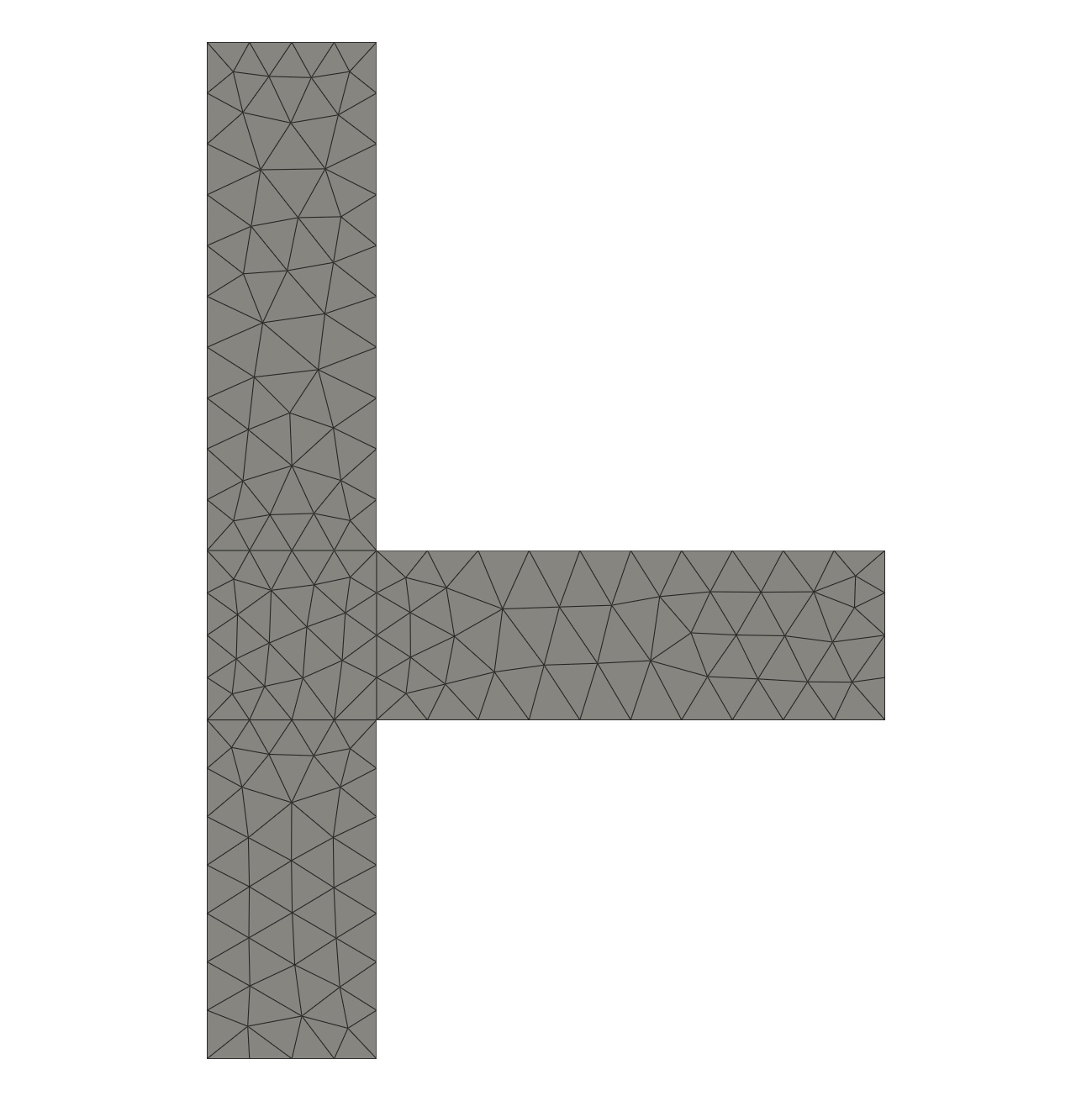 Image: Unstructured mesh coarse mesh density