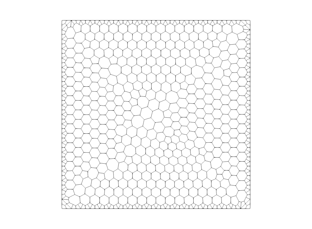 Image: Polyhedral mesh 20 x 20